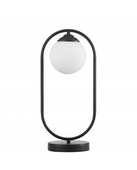 NOWOCZESNA LAMPA BIURKOWA CZARNA VERO W1 LUMINA DECO