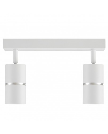SPOT NOWOCZESNA LAMPA SUFITOWA BIAŁA ASTI W2 LUMINA DECO