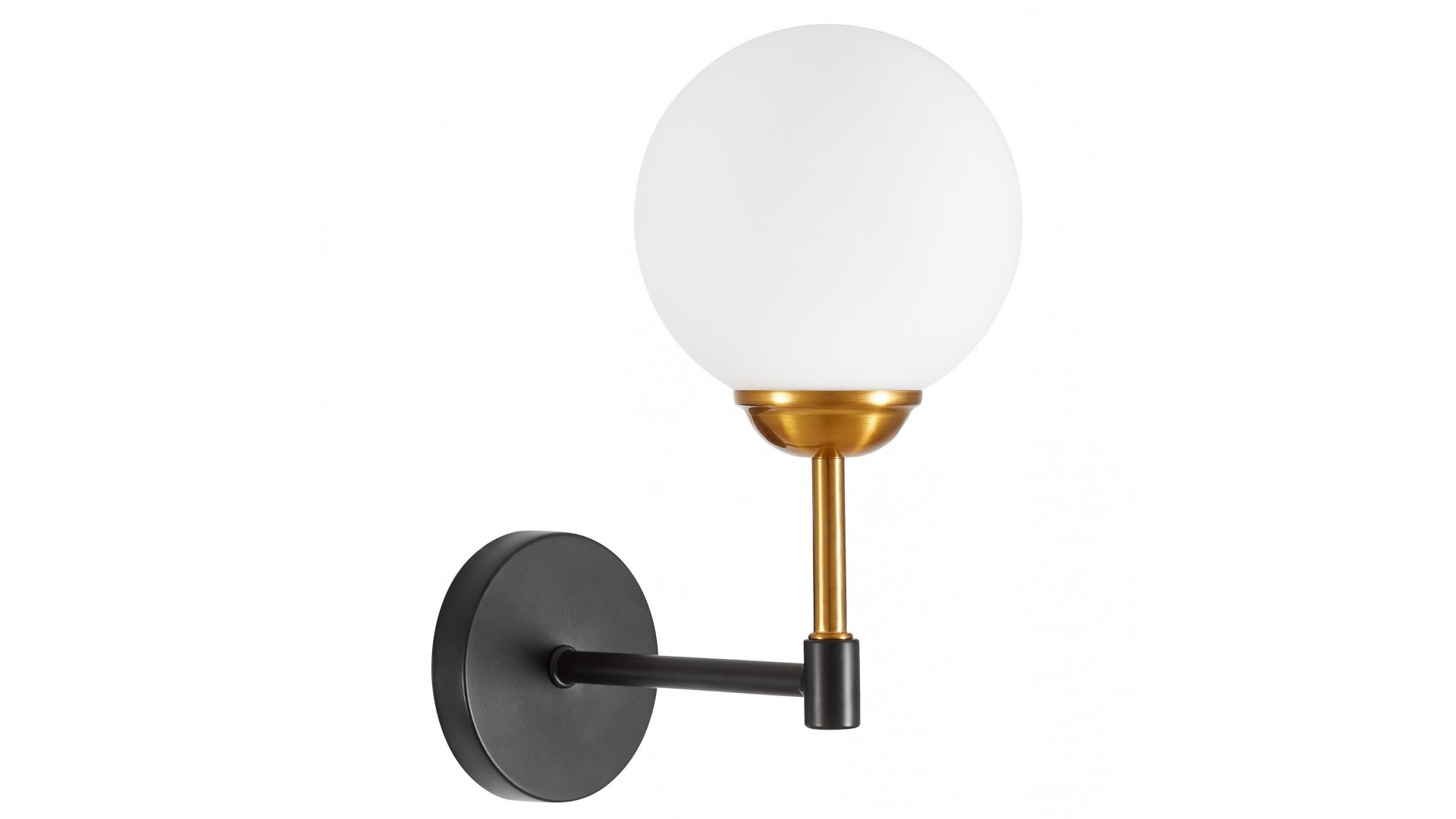 NOWOCZESNA LAMPA ŚCIENNA KINKIET CZARNO-ZŁOTY ALDONO LUMINA DECO