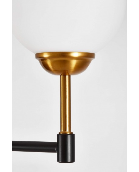 NOWOCZESNA LAMPA ŚCIENNA KINKIET CZARNO-ZŁOTY ALDONO LUMINA DECO
