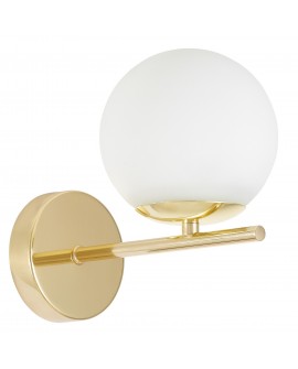 LAMPA ŚCIENNA KINKIET NOWOCZESNY KLASYCZNY ZŁOTY LEDO W1 LUMINA DECO