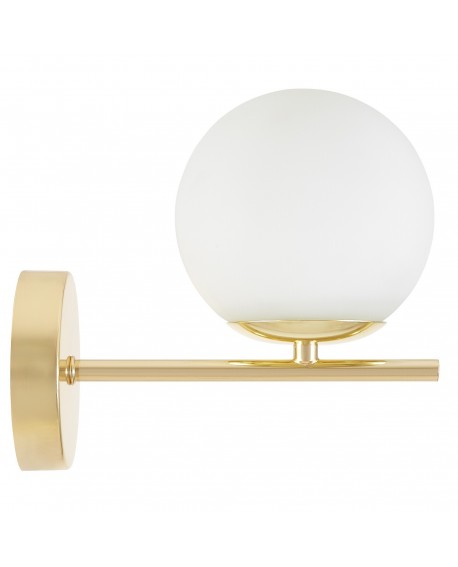 LAMPA ŚCIENNA KINKIET NOWOCZESNY KLASYCZNY ZŁOTY LEDO W1 LUMINA DECO