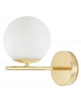 LAMPA ŚCIENNA KINKIET NOWOCZESNY KLASYCZNY ZŁOTY LEDO W1 LUMINA DECO
