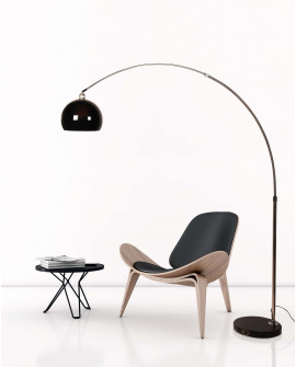 LAMPA STOJĄCA PODŁOGOWA CZARNA NEGREDO