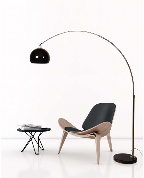 LAMPA STOJĄCA PODŁOGOWA CZARNA NEGREDO