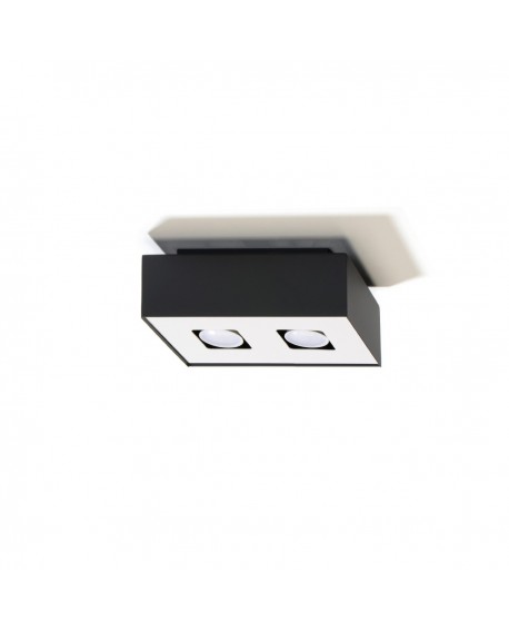 Plafon MONO 2 czarny Sollux SL.0071