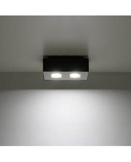 Plafon MONO 2 czarny Sollux SL.0071