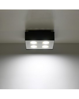 Plafon MONO 4 czarny Sollux SL.0073