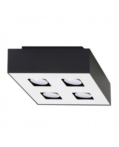 Plafon MONO 4 czarny Sollux SL.0073