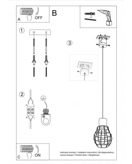 Lampa wisząca PASTELO 2 biała Sollux SL.0286