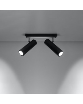 Plafon DIREZIONE 2 czarny Sollux SL.0500