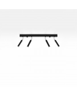 Plafon EYETECH 4 czarny Sollux SL.0900