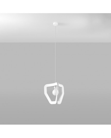 Lampa wisząca TRES biała Sollux SL.0929
