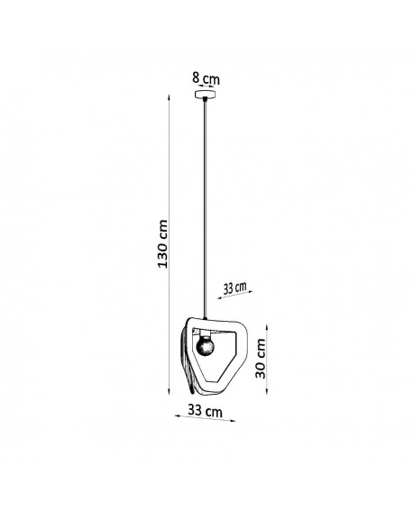 Lampa wisząca TRES biała Sollux SL.0929
