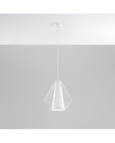 Lampa wisząca DEMI biała Sollux SL.0297