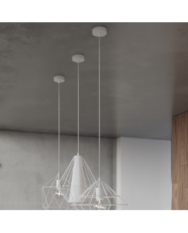 Lampa wisząca DEMI biała Sollux SL.0297