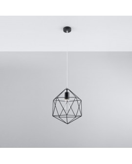 Lampa wisząca GASPARE czarna Sollux SL.0291