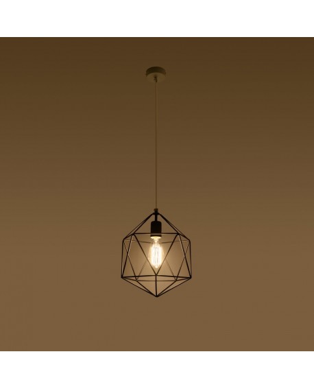 Lampa wisząca GASPARE czarna Sollux SL.0291