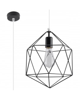 Lampa wisząca GASPARE czarna Sollux SL.0291