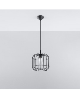 Lampa wisząca CELTA czarna Sollux SL.0296