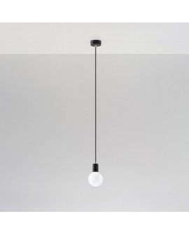 Lampa wisząca EDISON czarna Sollux SL.0152