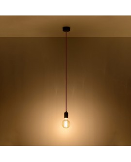 Lampa wisząca EDISON czarna Sollux SL.0152