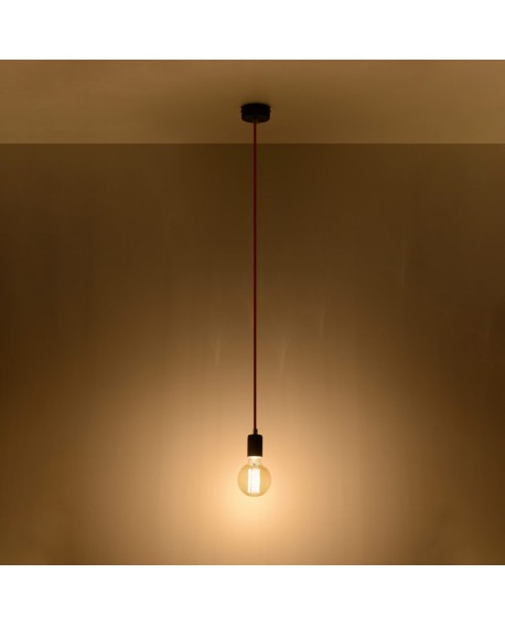 Lampa wisząca EDISON czarna Sollux SL.0152
