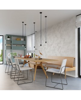 Lampa wisząca EDISON czarna Sollux SL.0152