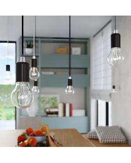 Lampa wisząca EDISON czarna Sollux SL.0152