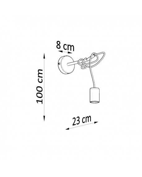 Kinkiet EDISON czarny Sollux SL.0373