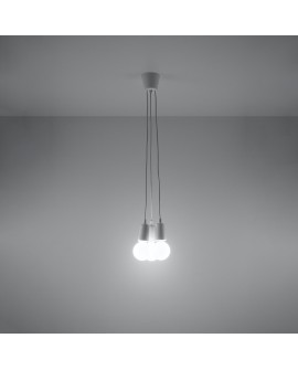 Lampa wisząca DIEGO 3 biała Sollux SL.0570