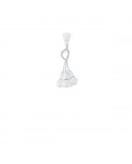 Lampa wisząca DIEGO 5 biała Sollux SL.0571