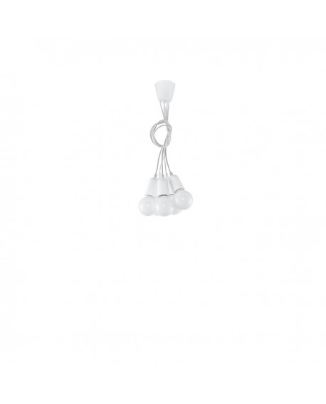 Lampa wisząca DIEGO 5 biała Sollux SL.0571