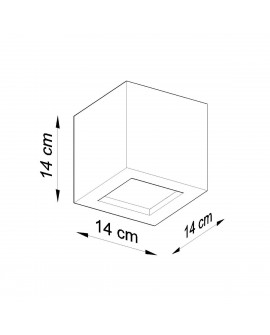 Kinkiet ceramiczny LEO szary Sollux SL.0871