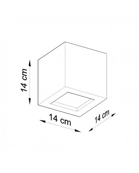 Kinkiet ceramiczny LEO szary Sollux SL.0871