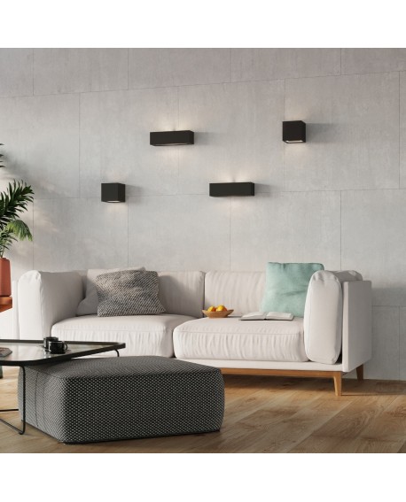 Kinkiet ceramiczny VEGA czarny Sollux SL.0878