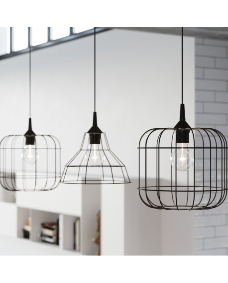 Lampa wisząca ANATA czarna Sollux SL.0146