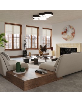 Plafon ARENA 25 czarny Sollux SL.0127