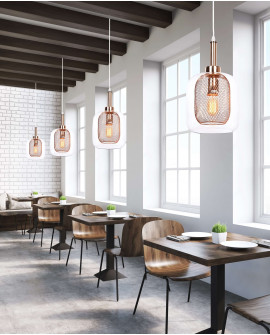 LAMPA WISZĄCA NOWOCZESNA ZŁOTA BESSA LUMINA DECO