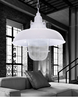 LAMPA WISZĄCA LOFT BIAŁA PRODDI