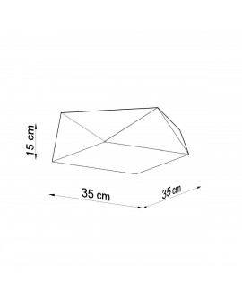 Plafon HEXA 35 biały Sollux SL.0689
