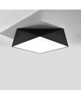 Plafon HEXA 45 czarny Sollux SL.0693