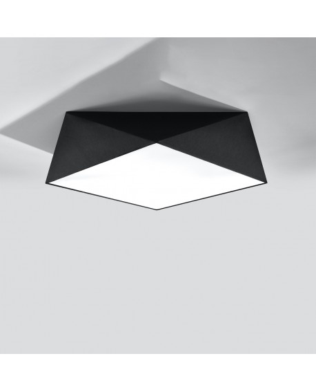 Plafon HEXA 45 czarny Sollux SL.0693