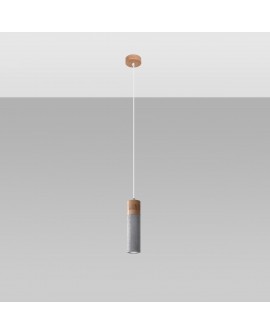 Lampa wisząca ZANE 1 szara Sollux SL.0965