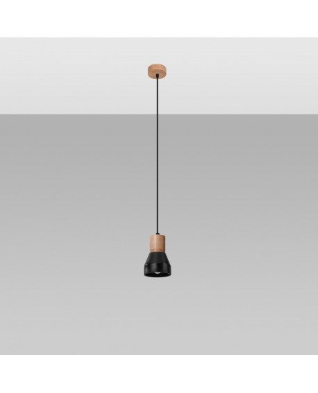 Lampa wisząca QUBIC czarna Sollux SL.0963