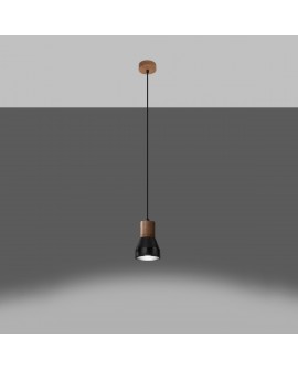 Lampa wisząca QUBIC czarna Sollux SL.0963