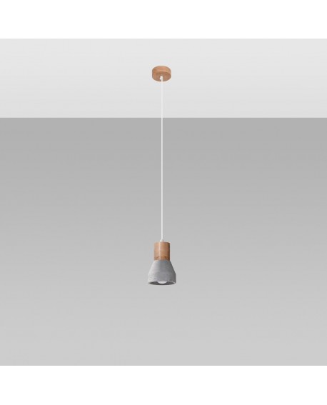 Lampa wisząca QUBIC szara Sollux SL.0964