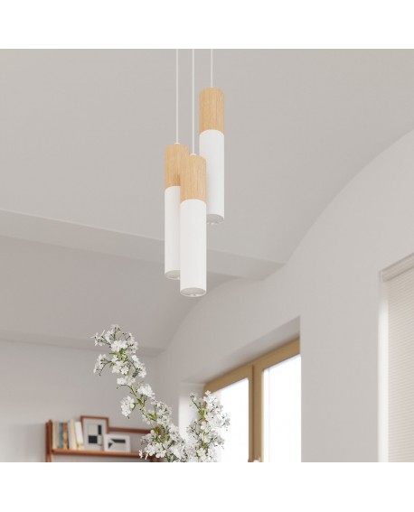 Lampa wisząca PABLO 3P biała Sollux SL.1013