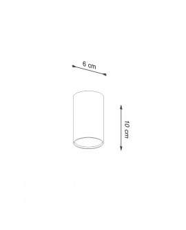 Plafon LAGOS 10 czarny Sollux SL.1000