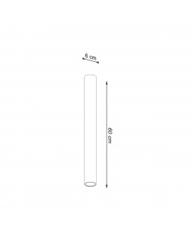 Plafon LAGOS 60 czarny Sollux SL.1003